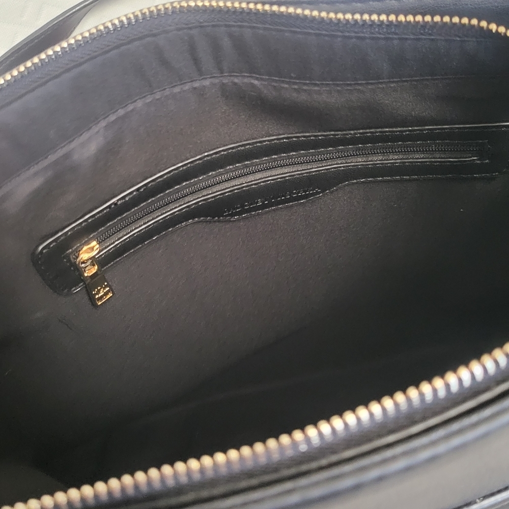 Badgley Mischka Black Tote With Slip Pocket In Front Nwt - Picture 8 of 10